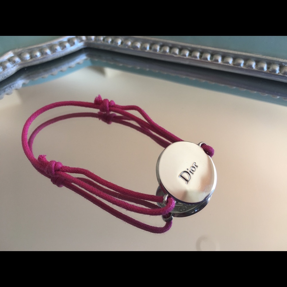 NWOT Christian Dior Pink String Bracelet